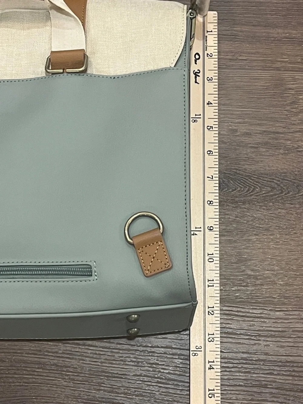 Epic Laptop beige & gray bag with adjustable strap unisex business travel work